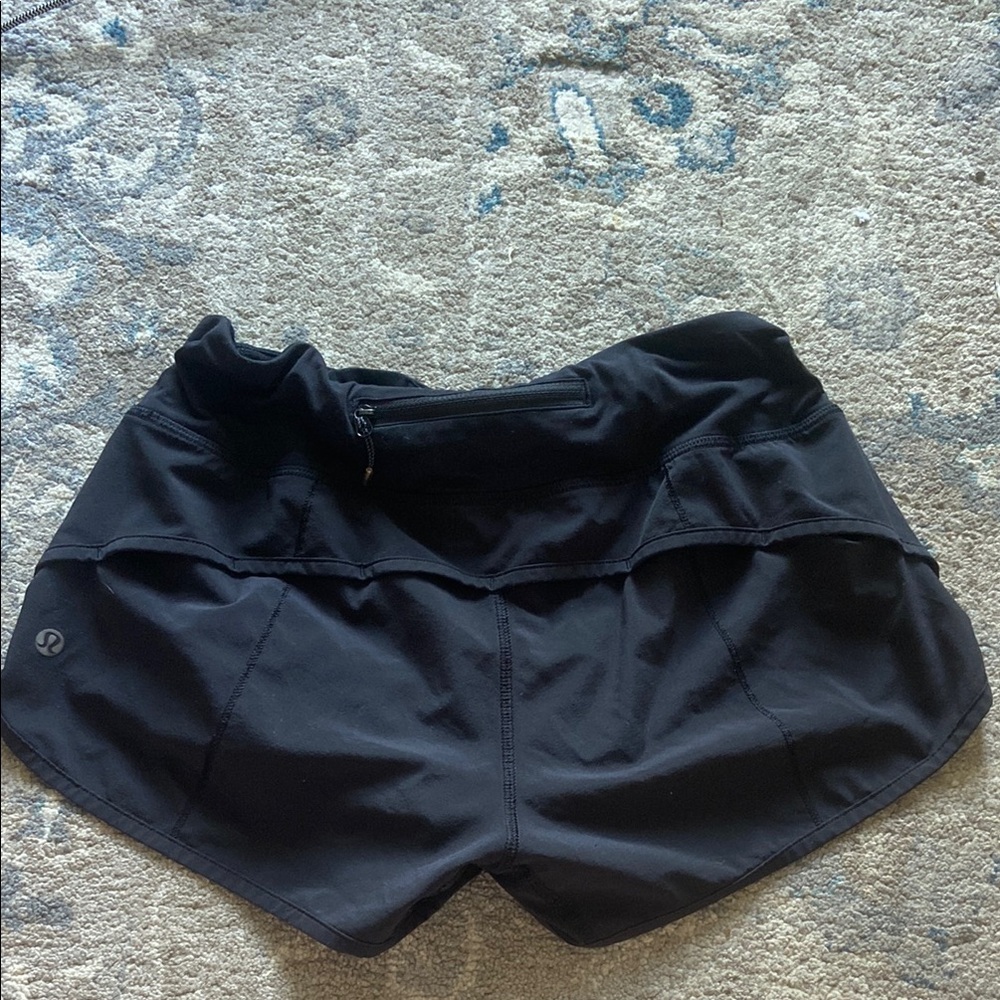 lululemon athletica Black Speedup Shorts 2.5 Inch
